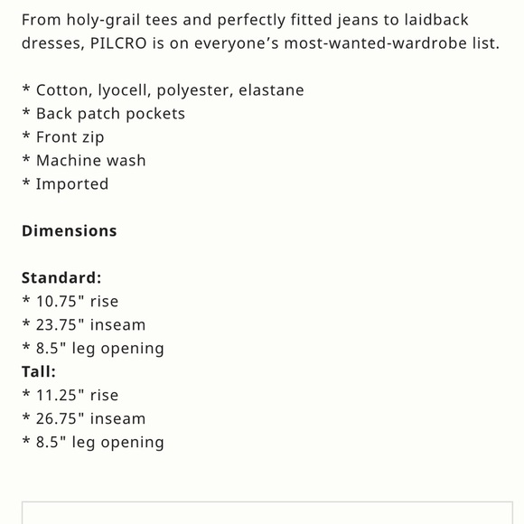 Pilcro 70s Slim Crop Pants with a little flair.  Size 31 - Picture 6 of 6